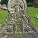 speldhurst church, kent (6)winged figure, perhaps time?on lug of  early c18 gravestone of john bellingham and wife