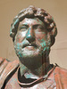 Detail of the Bronze Hadrian in the Metropolitan Museum of Art, March 2019