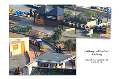 Hastings Miniature Railway from Castle Hastings 23 3 2012