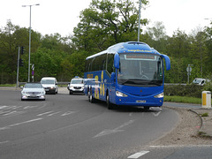 Back on the road again (again)!! Freestones Coaches (Megabus contractor) YN14 FVR at Barton Mills - 17 May 2021 (P1080312)