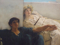 Detail of A Reading from Homer by Alma-Tadema in the Philadelphia Museum of Art, August 2009