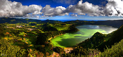 #25 Azorean spirit — Lagoa das Furnas from Pico do Ferro, São Miguel Island - Azores Panoramic photo of 10 shots
