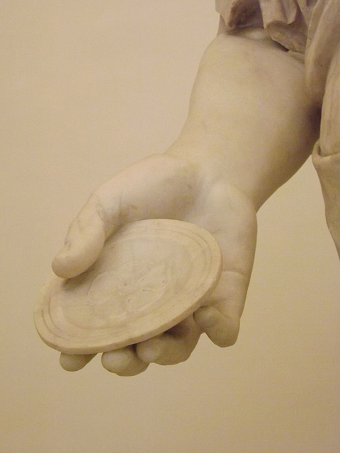 Detail of the So-called Farnese Lar in the Naples Archaeological Museum, July 2012
