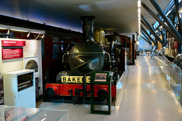 London 2018 – London Transport Museum – Engine Nº 23 of the Metropolitan Railway