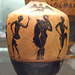 Detail of a Black Figure Lekythos Attributed to the Taleides Painter in the Princeton University Art Museum, July 2011