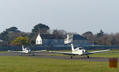 Two Cherokees at Solent Airport - 23 February 2019