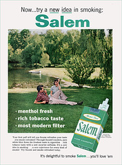 Salem Cigarette Ad, 1957