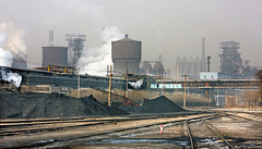 Steelworks landscape