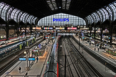 Hauptbahnhof Hamburg. Tschüss, bis zum nächsten Mal...
