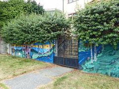 Der Zaun mit Mural