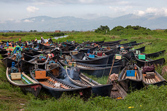 Boote am Inle-See, Myanmar