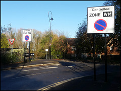 eyesore Controlled Zone signs