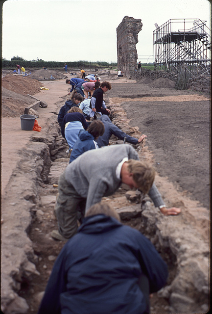 excavating the robber trench