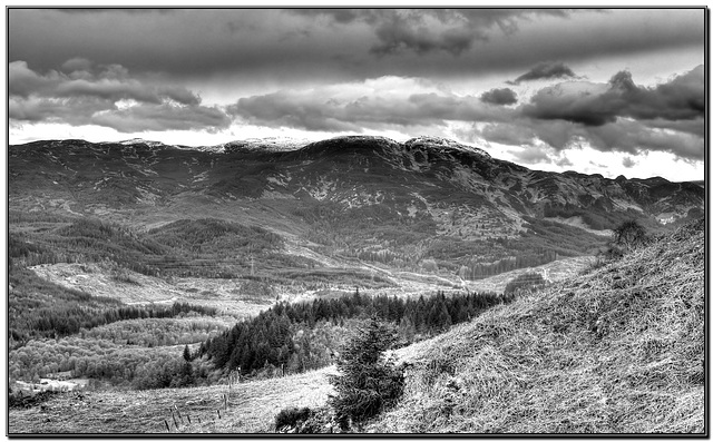 Towards the Mentheith Hills from the Duke’s Pass.