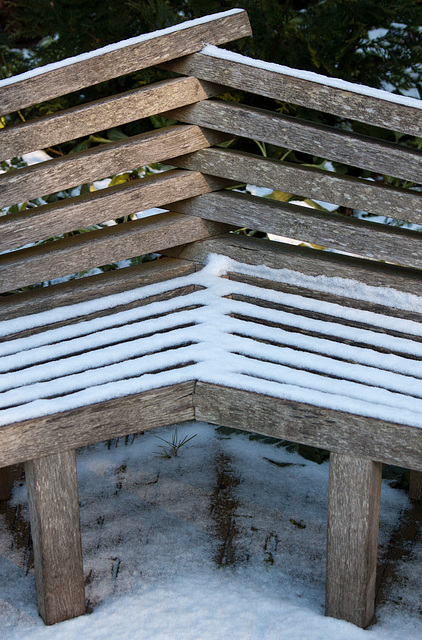 Frozen bench