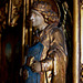Detail of altar in side chapel, Yoxall Church, Staffordshire