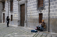 Musician in Calle Oficios, Granada
