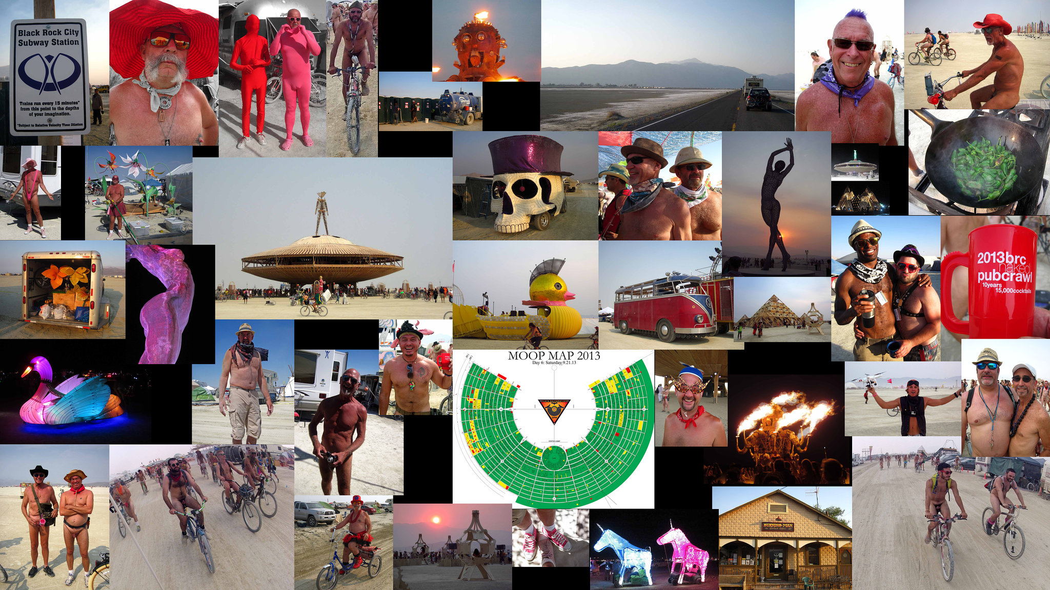 Burning Man Collage 2013