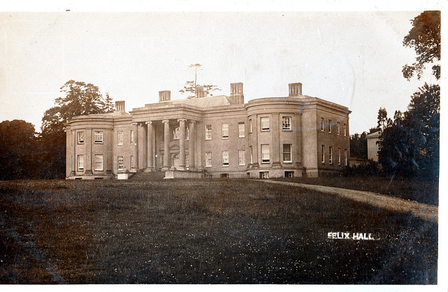 Felix Hall, Essex c1910 (partly demolished, the rest now a ruin)