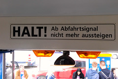 Leipzig 2015 – HALT! Ab Abfahrtsignal nicht mehr aussteigen