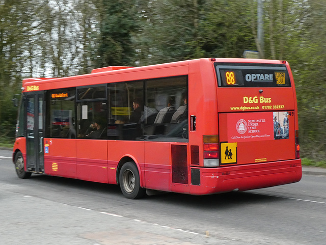 D & G Bus 49 (YJ08 PJU) in Wilmslow - 27 Mar 2019 (P1000696)