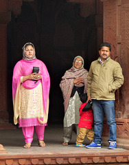 Visitors to Agra Fort