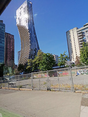 Der Zaun am Alberni House in Vancouver