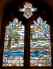 Stained glass window, East Bridgford Church, Nottinghamshire