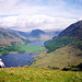 View of Crummock Water and Buttermere from Melbreak (Scan from May 1991)