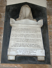 Monument to Ann and Sabina Marriott, East Bridgford Church, Nottinghamshire
