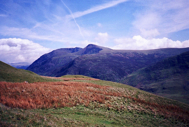 View towards Red Pike from Mellbreak (Scan from May 1991)