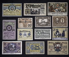 Group 025 A - Notgeld collage C1918 - 1920s