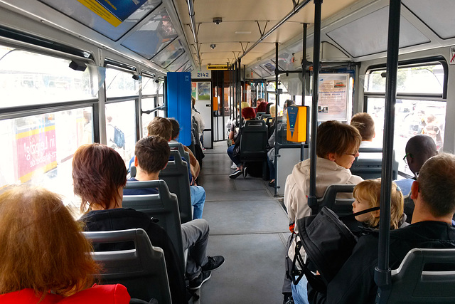 Leipzig 2015 – Interior of a Tatra tram