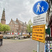 Nieuwe Rijn with corona sign