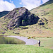 High Ling Crag from Low Ling Crag (Scan from May 1991)