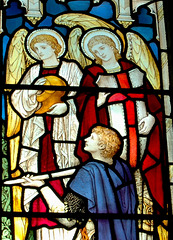Memorial window to Capt Thomas Hodges, East Bridgford Church, Nottinghamshire
