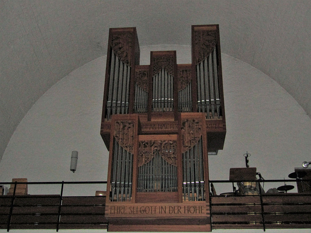 Orgel in der evangelischen Kirche