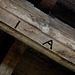 Isaac Ashton's Initials on a Roof Timber