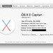 OS-X 10.11 – live on iMac 2009