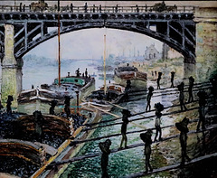 IMG 6473 Claude Monet. 1840-1926. Paris. Les déchargeurs de charbon. Coal unloaders. Vers 1875.   Paris Orsay