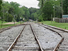Railroad in Ackerman, Mississippi