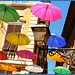 Genova : tanti ombrelli colorati di fronte alla Prefettura -