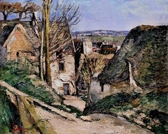 IMG 6495 Paul Cézanne. 1893-1906. Paris.  La maison du pendu  Auvers sur Oise.  The house of the hanged man Auvers sur Oise. 1873.    Paris Orsay.