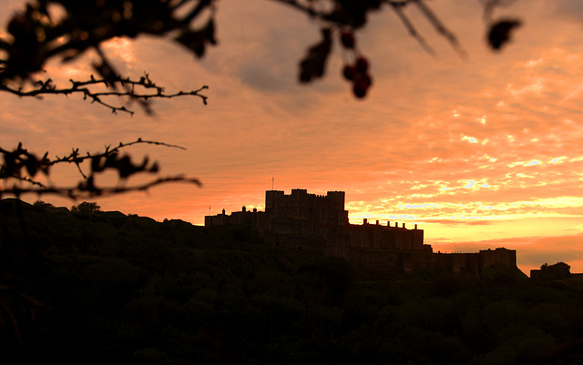 Dover Castle at Sunset
