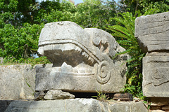 Mexico, Chichen Itza, Jaguar Head