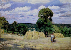 IMG 6503 Camille Pissarro. 1830-1903. Paris.  La moisson de Montfoucault.  The Montfoucault harvest  1876.    Paris Orsay