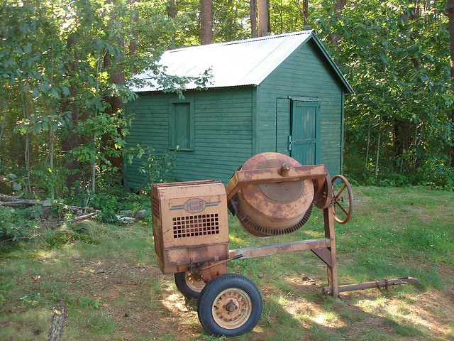 Muller mixer & funeral shed