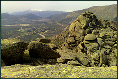 Valley of Bustarviejo, from the Sierra de La Cabrera