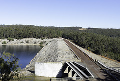 Serpentine Dam From Above