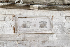 Venice 2022 – Memorial stone for John Cabot who discovered Newfoundland